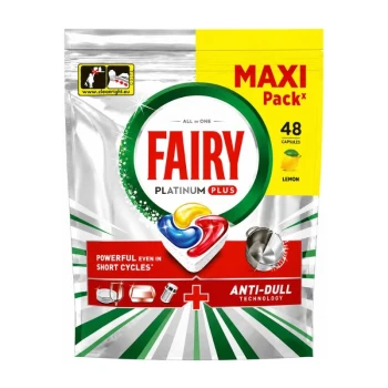 Снимка на таблетки съдомиялна Fairy Platinum PLUS limone 48бр