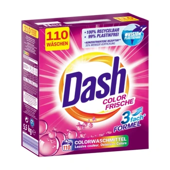 Снимка на сух прах Dash Color Frische цветно 110пр 5.5кг