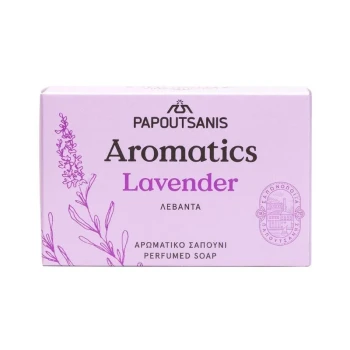 Снимка на сапун Papoutsanis Aromatics Lavender лавандула дълбока хидратация 100гр