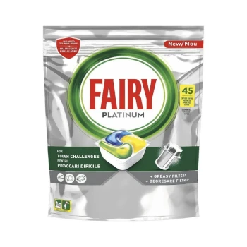 Снимка на таблетки съдомиялна Fairy Platinum limone 45бр