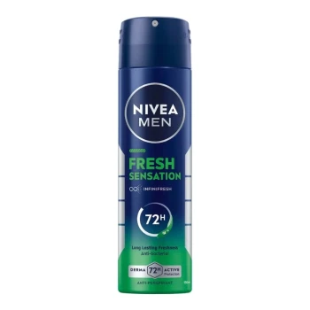 Снимка на део спрей дезодорант Nivea men Fresh Sensation 72h 150мл