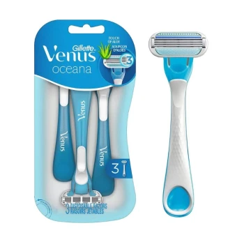 Снимка на самобръсначка Gillette Venus Okeana 3+1 Touch of Aloe дамска с подвижна глава