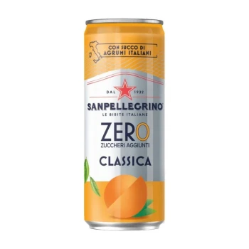 Снимка на напитка газирана SanPellegrino Classica agrumi Zero цинтрусови плодове без захар 330мл