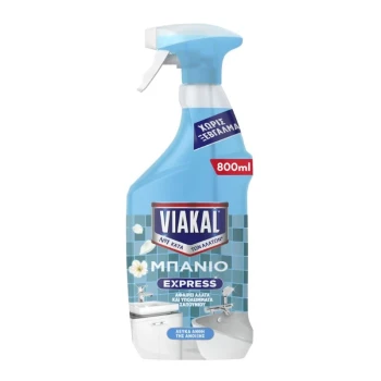 Снимка на препарат варовик Viakal Mпanio express White Flowers бели пролетни цветя без изплакване 800мл