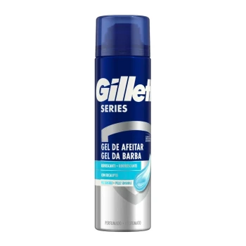 Снимка на гел за бръснене Gillette Gel da Barba idratante con burro di Cacao 200мл