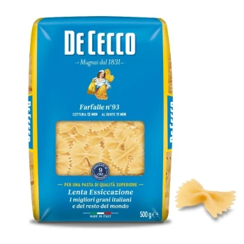 Снимка на паста De Cecco Farfalle n°93 500гр