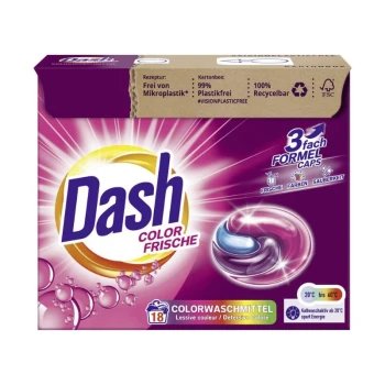 Снимка на капсули Dash Color Frische 3in1 цветно 18пр
