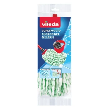 Снимка на парцал Vileda резерва за кофа Super Mocio с два захвата КОНУС РЕЗБА или КЛИК СИТЕМА микрофибърен 1бр
