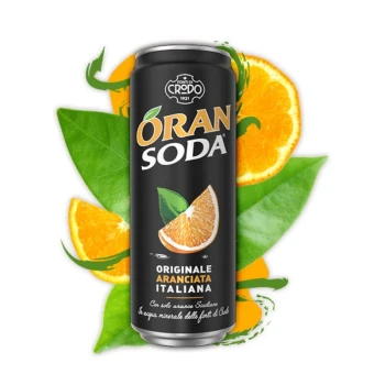 Снимка на напитка газирана Crodo OranSoda 330мл