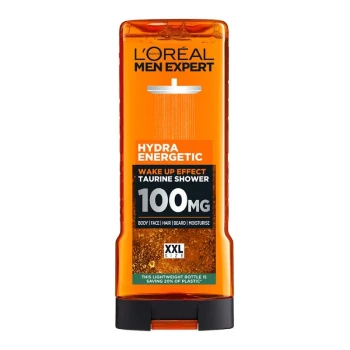 Снимка на душ гел Loreal Wake Up Efect Taurine shower  събуждащ ефект за тяло, лице, коса и овлажнява 400мл