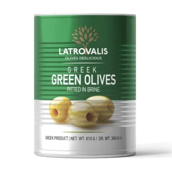 Снимка на м-ни Latrovalis Green pited размер 101/110 Mammouth зелени без костилка стерилизирани 360гр отцедено