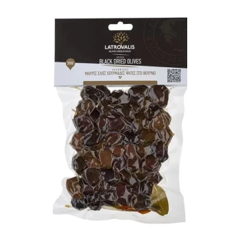 Снимка на м-ни Latrovalis Black dried сушени черни маслини с подправки вакум 200гр