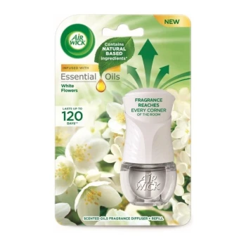 Снимка на ароматизатор комплект Air Wick White Flowers бели цветя 19мл