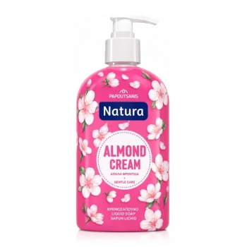 Снимка на течен сапун Natura Almond Cream бадемов крем 480мл помпа