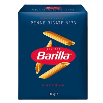 Снимка на паста BARILLA №73 PENNE RIGATE 500гр