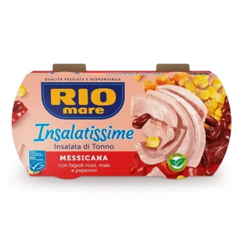 Снимка на риба тон Rio Mare Mexicana червен боб, царевица и чушки 2х160гр