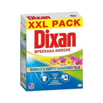 Снимка на сух прах Dixan Spring Fresh пролетна свежест универсал 68пр 3.4кг