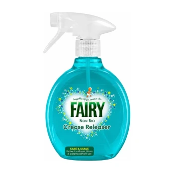 Снимка на парфюмен спрей Fairy Non Bio Sensitive за изправяне на гънки без ютия без ензими за чувствителна кожа 500мл