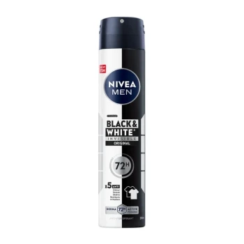 Снимка на део спрей дезодорант Nivea men black and white Original 48h 150мл