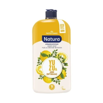 Снимка на течен сапун Natura Yuzu and Orange blossom плод юзу и портокалов цъфтеж 900мл пълнител