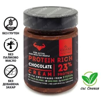 Снимка на крем Sisinni Protein Chocolate шоколадов крем 23пр протеинов 320гр