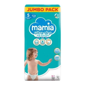 Снимка на памперс Mamia Ultra-dry air system 5 11-16кг junior 72бр