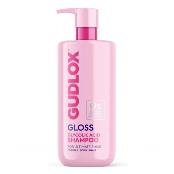 Снимка на шампоан Gudlox Gloss с гликолова к-на за гладкост и блясък 0% сулфати, парабени и фосфати 400мл