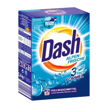 Снимка на сух прах Dash Alpen Frische универсал 40пр 2.6кг