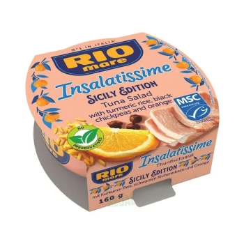 Снимка на риба тон Rio Mare Sicily Edition ориз с куркума, черен нахут и портокал 160гр