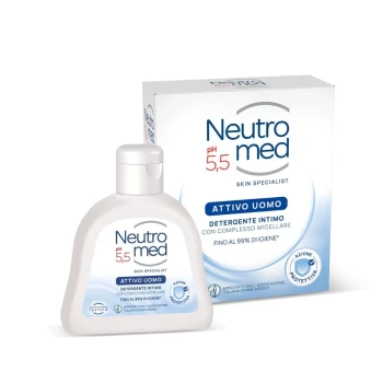 Снимка на интимен гел Neutromed Attivo Uomo pH5,5 200мл