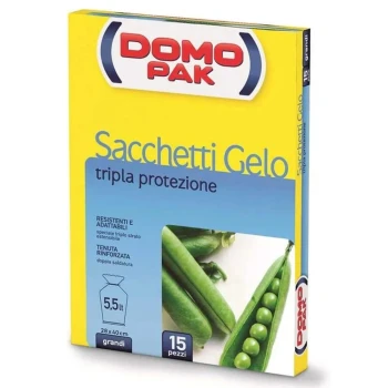 Снимка на торбичка за замразяване Domopak Sacchetti Gelo 28х40см 5.5л