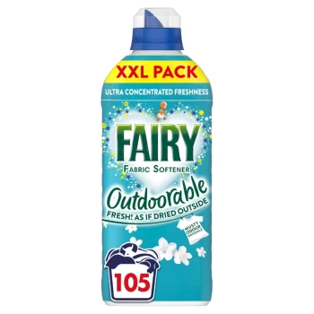 Снимка на омекотител Fairy Outdoorable sensitive skin за чувствителна кожа 105пр 1.47л