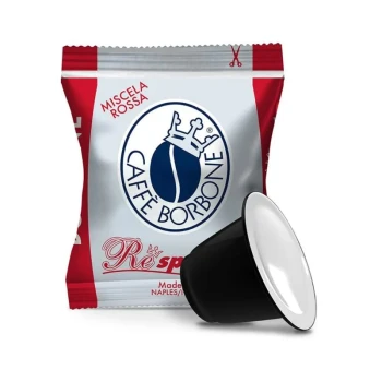 Снимка на кафе Borbone Rossa за nespresso пластмасови 50бр