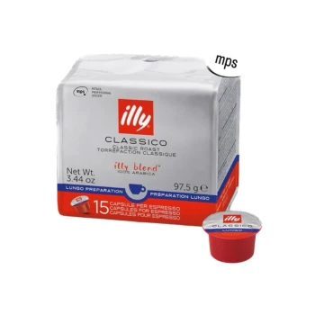 Снимка на кафе illy Classico Lungo за mps капсула 15бр