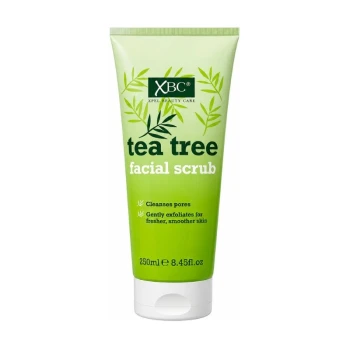 Снимка на ексфолиращ скраб XBC Tea Tree с чаено дърво почиства порите по свежа и гладка кожа 250мл